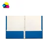 Factory price Blue high quality color letter size Two-pocket Paper Portfolio File Folder With 3 Prongs For Office school st