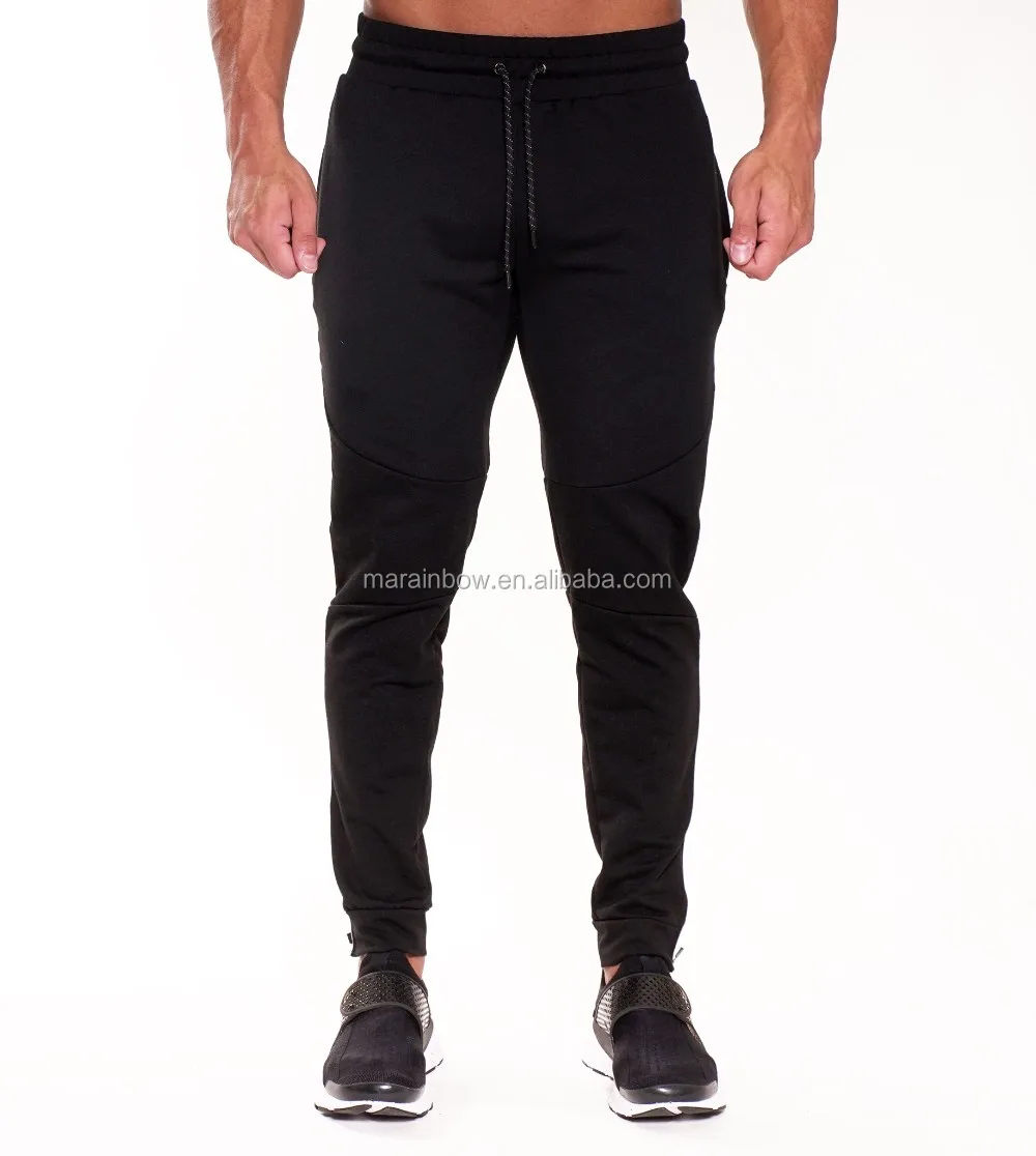 High Quality Paneled Joggers Fashion Design Tapered Jogger Pants Black ...