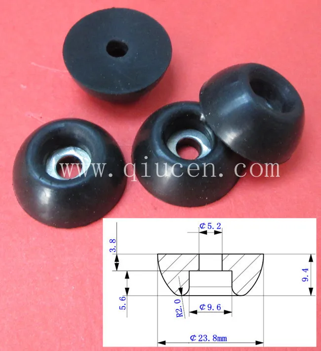 Metal Washer Rubber Feet / Audio Equipment Epdm Rubber Feet / Heavy ...