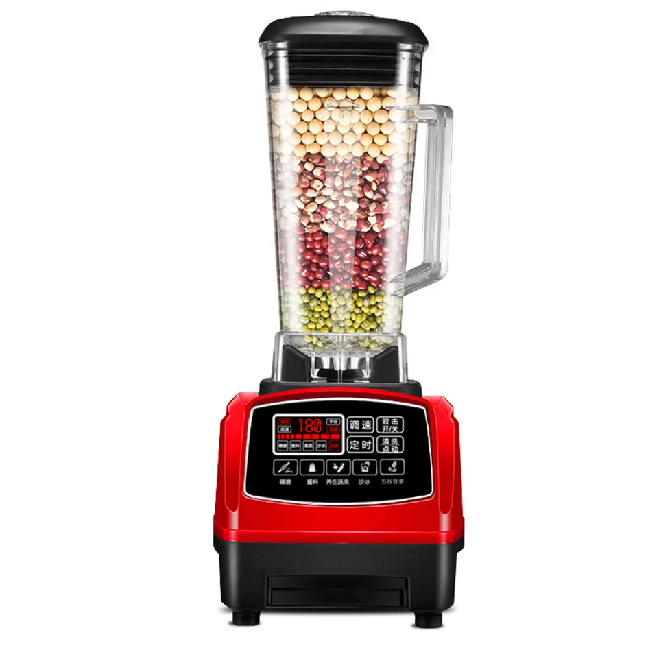 High Quality 8 Blades Copper Motor Glass Jug Vacuum Juicer Blender