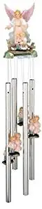 StealStreet Round Top Guardian Angel Hanging Garden Decoration Decor Wind Chime