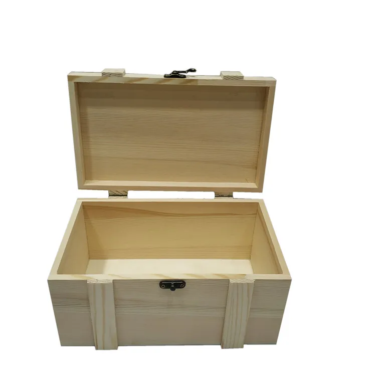 Unfinished Wooden Box With Lock Pine Jeweller Box Buy Large Wooden