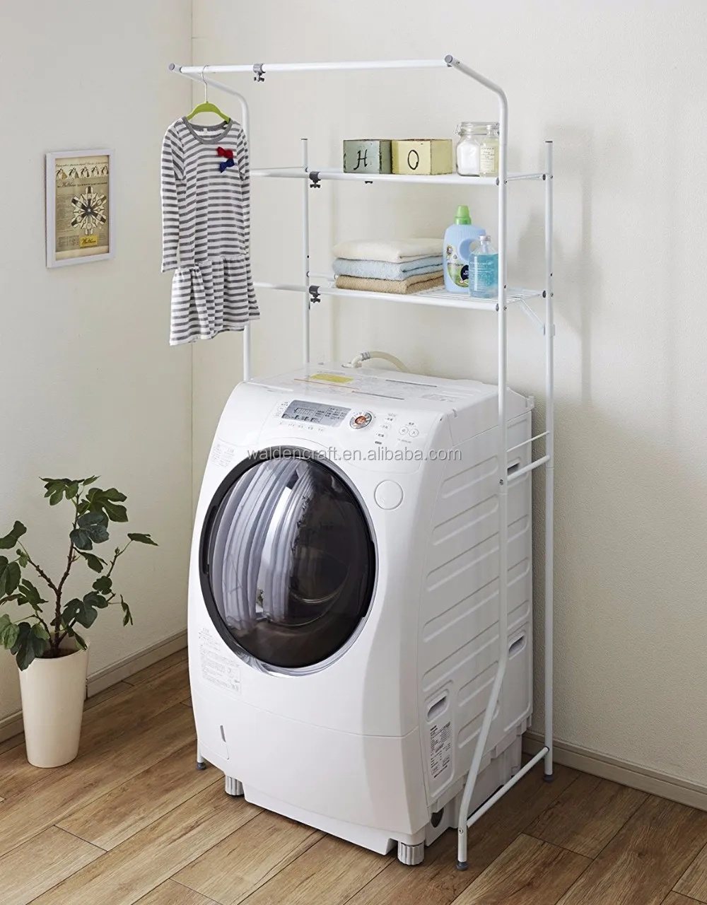 rack for laundry room on Laundry Room Metal 2 Tier With Rail Hanger Shelf For Towels And Coat Rack Floor Stand Buy Coat Rack Towel Rack Metal Towel Rack Product On Alibaba Com