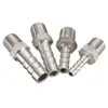 1/4'' Male Thread Pipe Tube Fitting x Barb Hose Tail Connector Stainless Steel NPT Household Tools