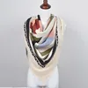 TOROS Passed BSCI test stock blanket square acrylic pattern woven fashion scarf