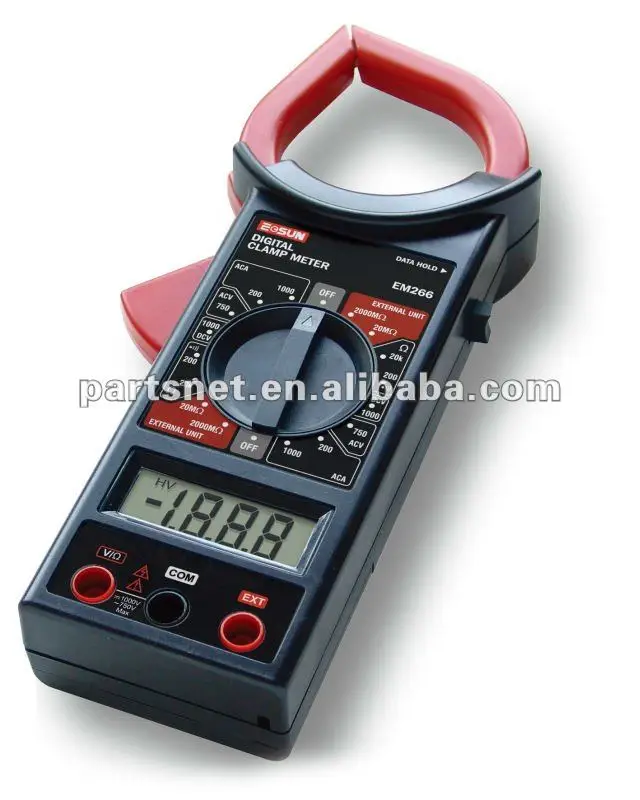 代引き手数料無料 4984.デジタルクランプメーター SZ-DT266 電流計電圧計 電設計測器