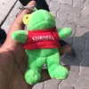 Brand LOGO Plush Mini Green Frog With T shirts Promotional Cheap Custom Stuffed Soft Plush Toy Frog Keychain
