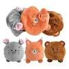 latest soft cute animal funny reversible shape changing color change plush toy craze