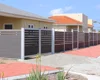 Modular house block wpc aluminum post privacy fence