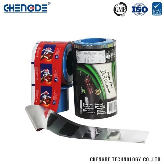 Aluminum Foil Resealable China Manufacturer Plastic Film Roll For Chocolate Bags