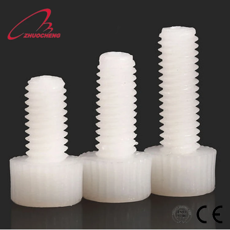 Customized Nylon Knurled Thumb Plastic Head Screw For Adjustable Height