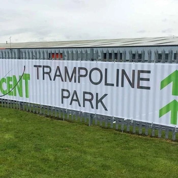 Building Site Signs Mesh Banner Construction Scaffold Fence