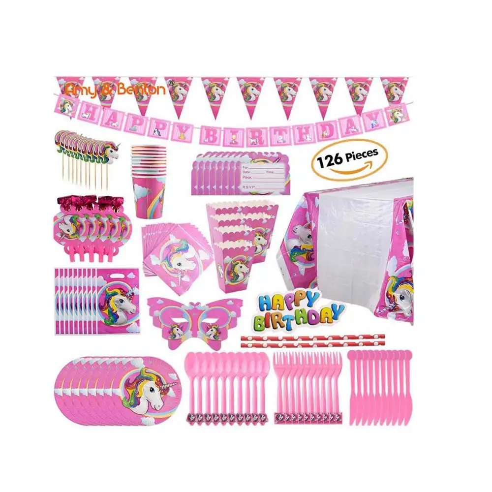 2019 New Arrivals Party  Supply Items  126pcs Birthday  Party  