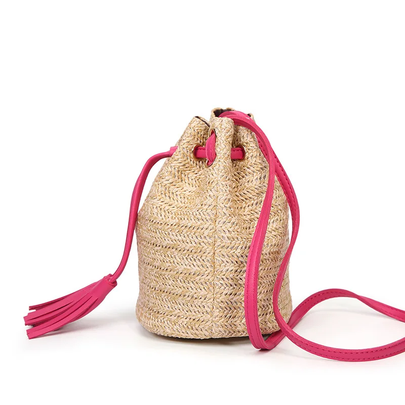 2019 Fashion Women Shoulder Straw Beach Bags Handmade Macrame Straw ...