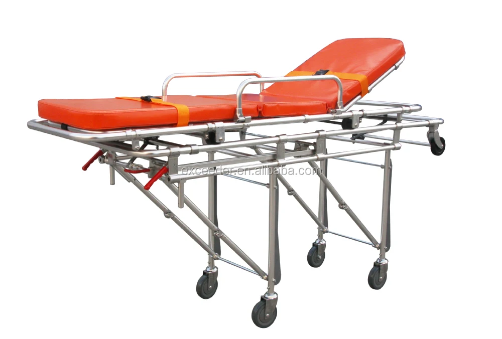 Ambulance Trolley Bed Type With Wheeled Ambulance Stretcher And