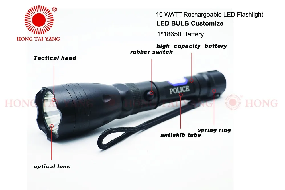 Hot Selling Military Swat Flashlight Mixxar Flashlight Q250 Flashlight