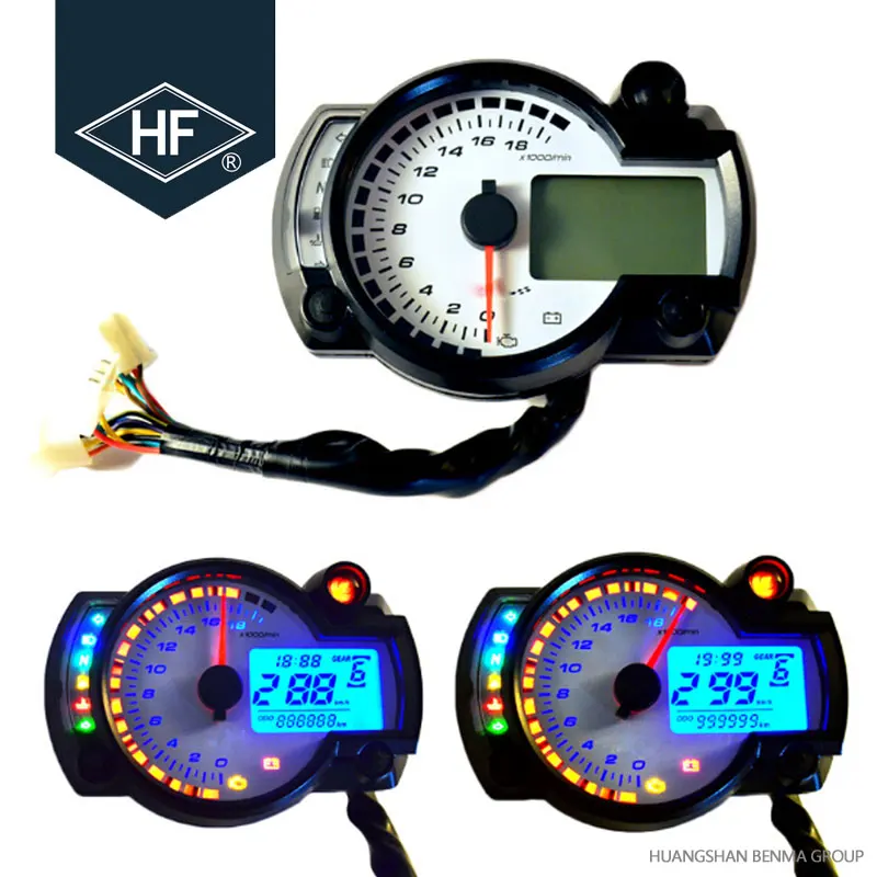 Custom Oem 7 Color Motorcycle Speedometer Tachometer Rpm