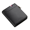New arrival high quality korean style fashion rfid blocking leather wallet men for coin free logo customize OEM service