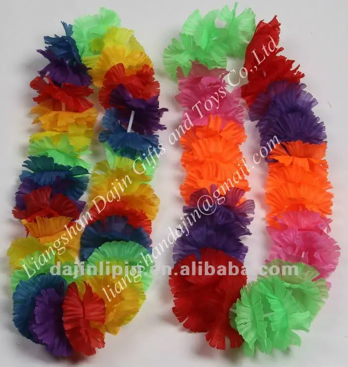 Carnation Hawaii Flower Lei,Dianthus Caryophyllus Hawaii Silk Flower Leis,Carnation Hawaiian