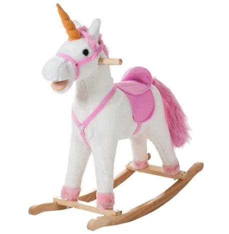 ride on plush unicorn