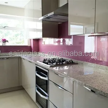 Kitchen Splashback Colored Back Lacquered Glass Painted Glass Tile
