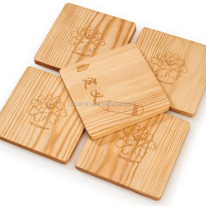 Black Walnut Wood Coaster,Dining Table Mat For Hot Food,Cup Mat Pad