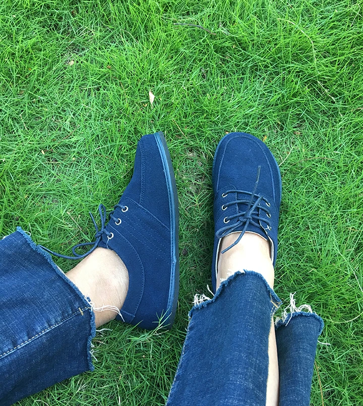 绒面革女士舒适赤脚鞋