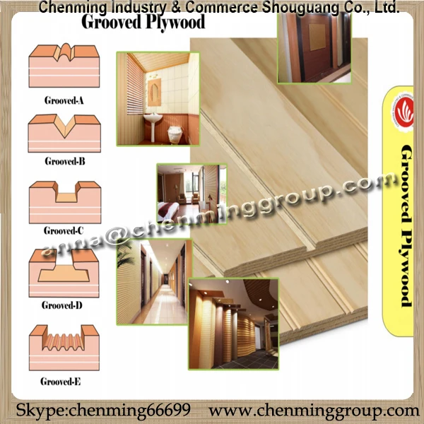 2014 Hote Venta En Forma De U Del Listón De Madera Contrachapada De La
