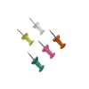 New items cute Colored plastic Map push tacks in 20mm
