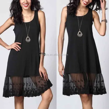 black tight slip dress