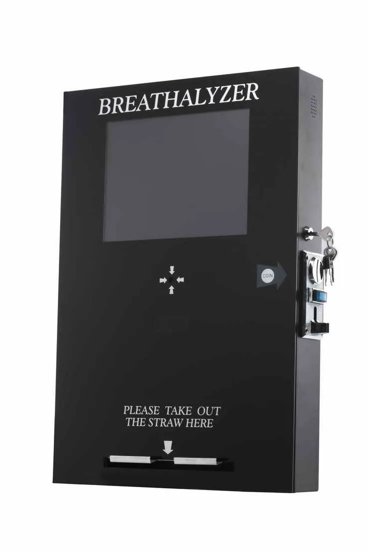 Wallmounted And Coin Operated Type Vending Breathalyzer Buy Wall