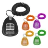 New free gift mini plastic spiral cord logo printing elastic wrist cable PVC leather tag ring spring bungee coil loop key chain
