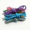 custom logo brand shoe string colorful round suede shoe laces