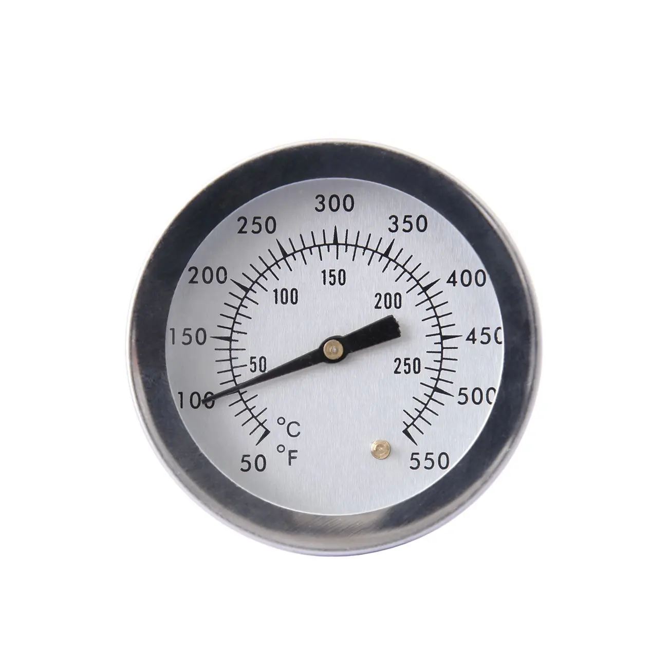 Ridgeyard BBQ Barbecue Charcoal Grill Pit Wood Smoker Temperature Gauge Grill Pit Thermometer Fahrenheit Dia 2" for Barbecue Meat Cooking Beef Pork Lamb