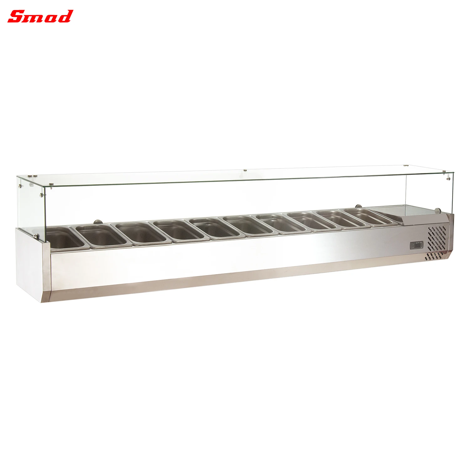 Smad High Quality Salad Display Refrigerant Cooler Showcase
