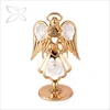 Crystocraft Charming Personalised Rose Gold Plated Crystal Guardian Angel Metal Figurine Crystals Wedding Souvenir Gift