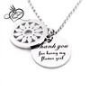 Thank You For Being My Flower Girl Daddy's Girl Pendant Necklace/Bracelet Expandable Bangles Best Friend Gift Jewelry for Kids