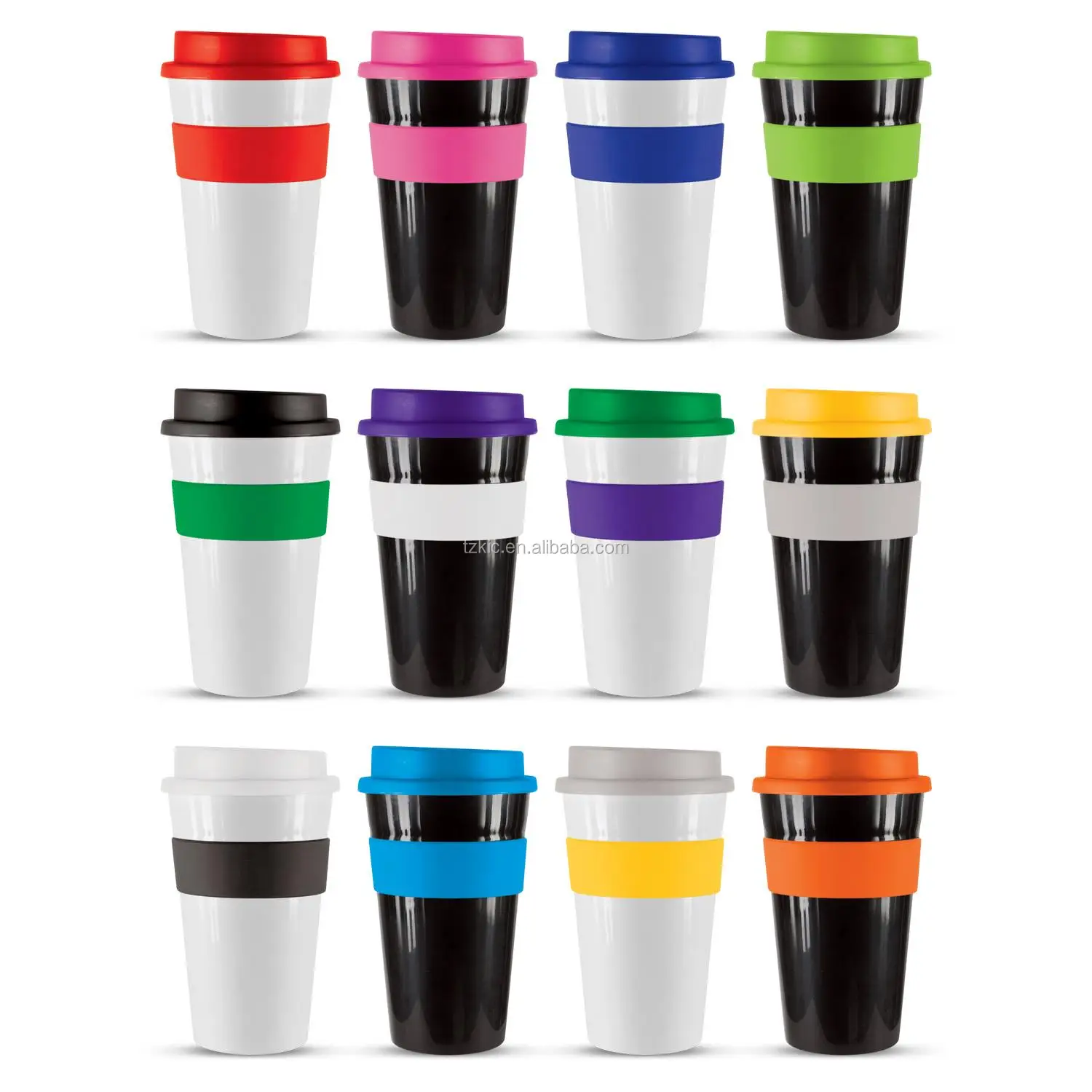 White Coffee  Cup  Plastic  Mug With Lid 16oz Buy Plastic  