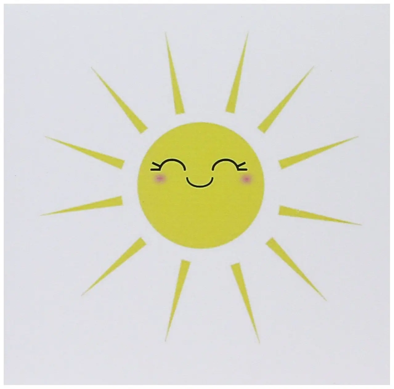 Buy 3drose Smiling Happy Sun Cute Kawaii Yellow Sunny Smiley Face Summery Sunshine On White Greeting Cards 6 X 6 Inches Set Of 12 Gc 113063 2 In Cheap Price On Alibaba Com