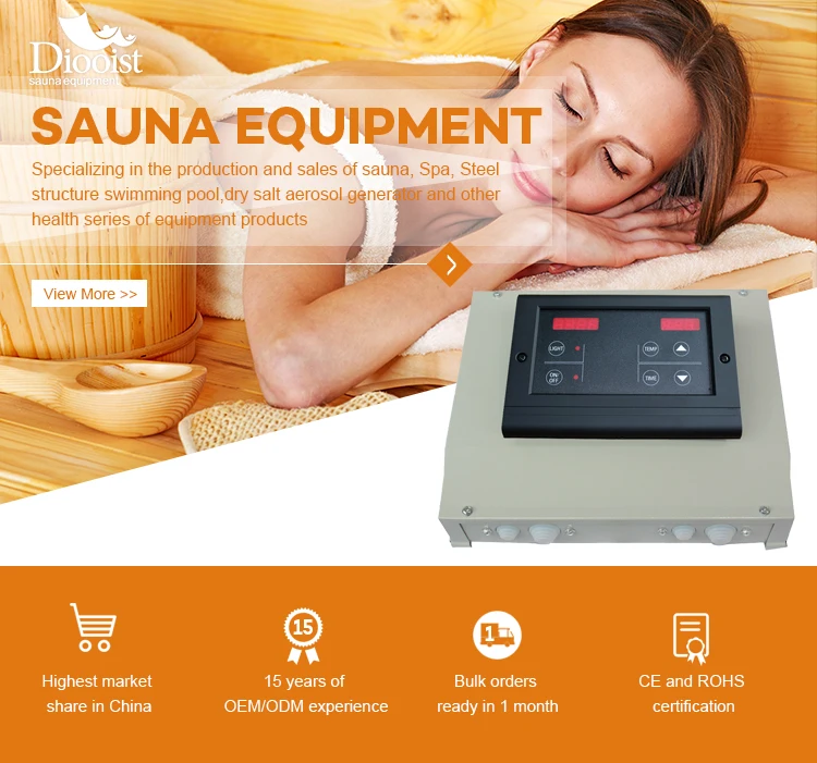 OEM Support Safety Auto-digital Outside Traditional Dry Sauna Room Control Panel