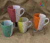 Promotion customized printing various color ceramic coffee mug for advertizing gift