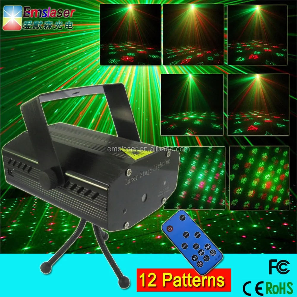 Mini Laser Light Show Projector 3d Effect Disco Party Christmas Remote