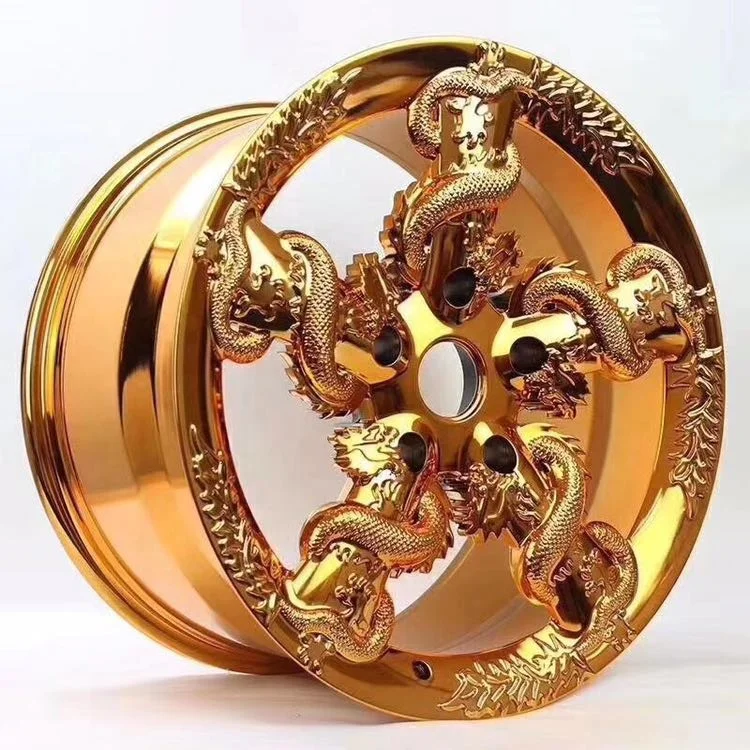 Personalized Custom Gold Dragon Winding China Wheel For