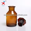 solid amber glass apothecary bottles with glass stopper