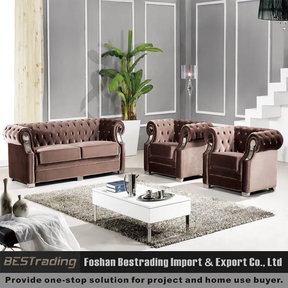 Moderne chesterfield bank stoffen zitbank gemaakt in china ... Kleine slaapkamers waarvan bed