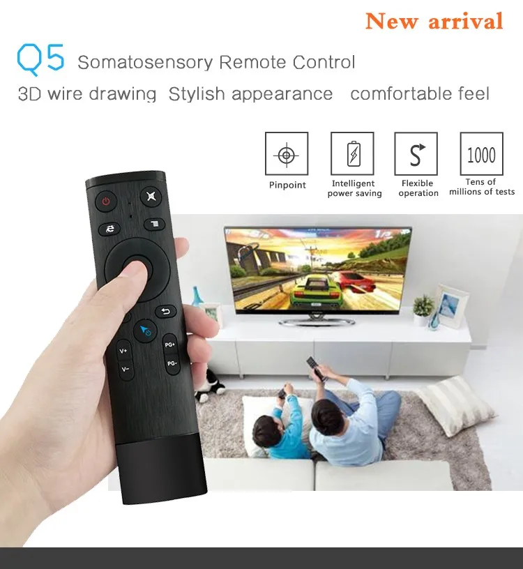 Kingsway Ott Tv Box Remote Air Keyboard Q5 Wireless Air Mouse With Best