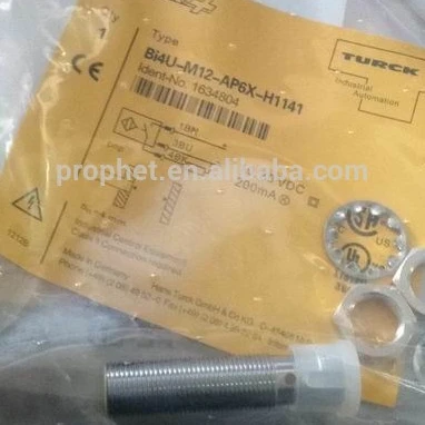 Turck 1634804 Proximity Sensor NEW Bi4U-M12-AP6X-H1141