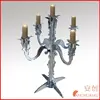 5 Arms Silver Acrylic Candelabra for Wedding Centerpieces Decoration crystal Candelabra