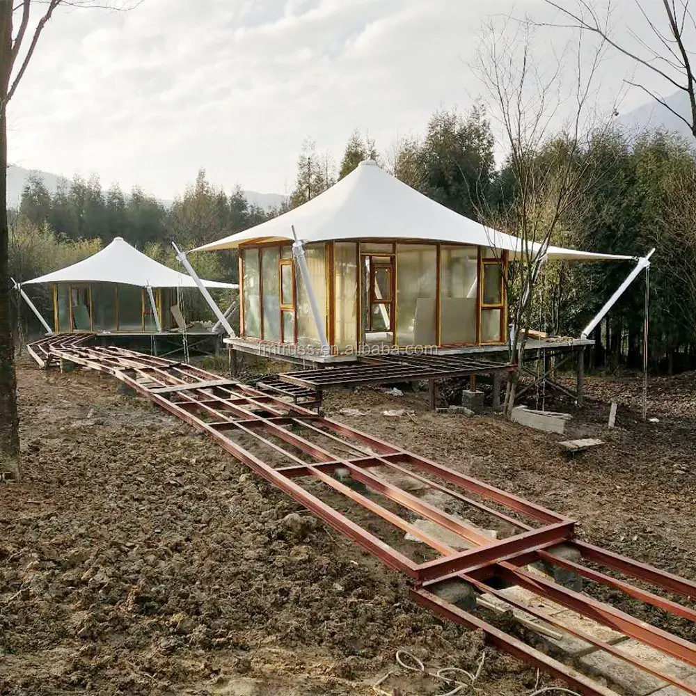 Luxury Resort Membrane Structure Hotel Tent For Glamping