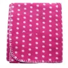 100% polyester plain dyed polar fleece blanket/plaid